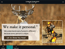 Tablet Screenshot of loranfawcettfuneralhome.com